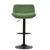Lush Bar Stool in Aged Olive Green Leather