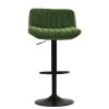 Sydney Bar Stool in Aged Olive Green Leather