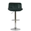 Perth Bar Stool in Forest Green Leather