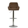 Albany Bar Stool in Aged Brown Leather