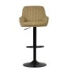 Bronx Bar Stool in Aged Cream Leather