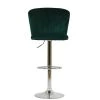 Harlem Bar Stool in Emerald Green Velvet