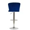 Harlem Bar Stool in Blue Velvet