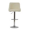Manhattan Bar Stool in Cream Boucle with High Backrest