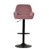 Arnside Bar Stool in Pink Velvet