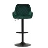 Arnside Bar Stool in Emerald Green Velvet