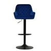 Arnside Bar Stool in Blue Velvet