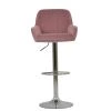 Blair Bar Stool in Pink Velvet