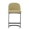 Delamere 65cm Bar Stool in Mink Boucle & Black Base