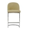 Delamere 75cm Bar Stool in Mink Boucle & Chrome Base