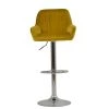 Blair Bar Stool in Yellow Velvet