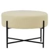 Avon Foot Stool Cream Boucle & Black