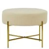 Avon Foot Stool Cream Boucle & Gold