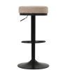 Lorrel Bar Stool in Fawn Brown Fabric
