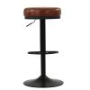 Lorrel Bar Stool in Vintage Brown Leather