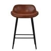 Morgan Bar Stool in Vintage Brown Leather