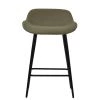 Morgan Bar Stool in Taupe Leather