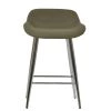 Jenrick Bar Stool in Taupe Leather