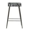 Cloud Bar Stool in Zebra Fabric