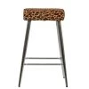 Cloud Bar Stool in Leopard Fabric