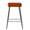 Cloud Bar Stool in Burnt Orange Velvet