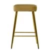 Moon Bar Stool in Camel Velvet