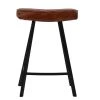 Harper Bar Stool in Vintage Brown Leather