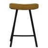 Harper Bar Stool in Light Tan Brown Leather