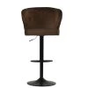 Hexham Bar Stool in Mocha Velvet with Armrests