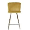 Dartmoor Bar Stool in Camel Velvet with High Backrest