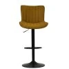 Teeter Bar Stool in Light Tan Brown Leather
