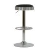 American Diner Bar Stool in Black Leather