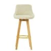 Avesta Bar Stool in Natural Cream Fabric