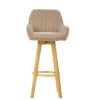 Karlstad Bar Stool in Fawn Brown Fabric