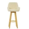 Karlstad Bar Stool in Cream Boucle