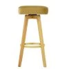 Solna Bar Stool in Camel Velvet