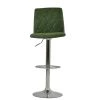 Arden Bar Stool in Aged Olive Green Leather