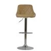 Flo Bar Stool in Aged Cream Leather