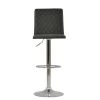 Rocklin Bar Stool in Slate Grey Leather