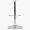 Replacement Bar Stool Full Base, Gas Lift and Footrest Chrome