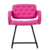 Luce Office Chair in Hot Pink Leather