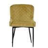 Heron Dining Chair in Camel Velvet & Black Base
