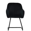 Wickham Dining Chair in Black Velvet