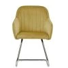 Duval Dining Chair in Camel Velvet