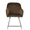 Duval Dining Chair in Mocha Velvet