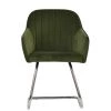 Duval Dining Chair in Olive Green Velvet