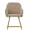 Longton Dining Chair in Fawn Brown Fabric