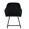 Campo Dining Chair in Black Velvet