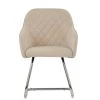 Hood Dining Chair in Natural Cream Fabric