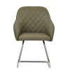 Hood Dining Chair in Taupe Leather